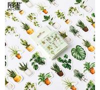 Autocollant Plante Verte Scrapbooking, Étiquette Décorative Kawaii, En Bâton Coréen, Papeterie Pour Album Journal Intime, 45 Pièces/Paquet