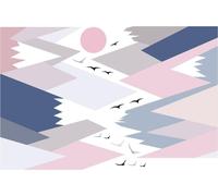 Autocollant pour enfants avec des motifs de montagnes scandinaves, Ilonka, 120 x 180 cm