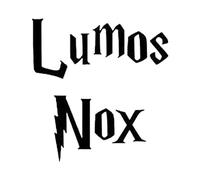 Autocollant pour interrupteur Lumos Nox - Noir - 15 x 10 cm - Pour interrupteur, ordinateur portable et voiture - Résistant aux rayures et aux UV - Avec papier transfert et instructions (français non