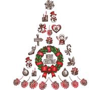 Autocollant pour sapin de Noël « Joyeux Noël » – Autocollants de Noël – Décoration de Noël – 120 x 140 cm