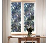 Autocollant pour verre statique 45 x 58 cm givré pour mosaïque (58 x 90 cm) | Pour la technologie d'adhérence statique, pas de colle, repositionnable facilement, givré pour motif mosaïque