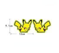 Autocollant Réfléchissant Dessin Animé Moto Électrique, Autocollant Kawaii Mignon Pokemon Pikachu, Papeterie De Décoration, Décor Animé