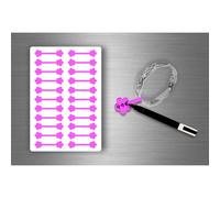 Autocollant Sticker Bijoux Prix Etiquette Magasin Bijouterie Diy - Fushia / Lot De 110