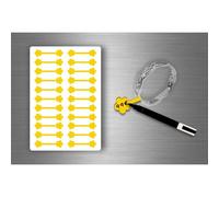 Autocollant Sticker Bijoux Prix Etiquette Magasin Bijouterie Diy - Jaune / Lot De 44