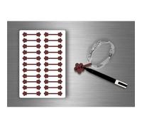 Autocollant Sticker Bijoux Prix Etiquette Magasin Bijouterie Diy - Marron / Lot De 44