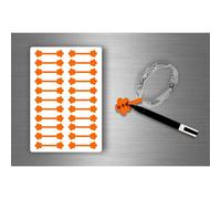 Autocollant Sticker Bijoux Prix Etiquette Magasin Bijouterie Diy - Orange / Lot De 110