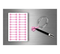 Autocollant Sticker Bijoux Prix Etiquette Magasin Bijouterie Diy - Rose / Lot De 110