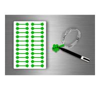 Autocollant Sticker Bijoux Prix Etiquette Magasin Bijouterie Diy - Vert / Lot De 44