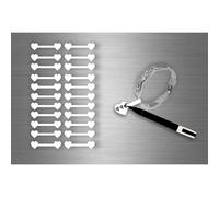 Autocollant Sticker Bijoux Prix Etiquette Magasin Diy Bijouterie - Blanc / Lot De 44
