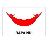 Autocollant Sticker Drapeau Ile De Paques