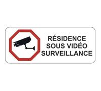 Autocollant sticker maison vidéo surveillance alarme