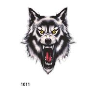 Autocollant Sticker - Maxi Decor - Loup Mâchoire - 35 X 50 Cm - Noir - Résistant Et Durable