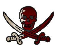 Autocollant Sticker Pirate Jack Rackham Calico Drapeau Pays Q Qatar