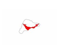 Autocollant Sticker Vinyl Voiture Moto Adhesif Carte Drapeau Ile De Paques Eastern