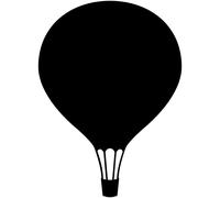 Autocollant tableau noir – autocollant mural effaçable – BALLON – 85 x 60 cm