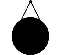 Autocollant tableau noir – autocollant mural effaçable – boule suspendue – 155 x 105 cm