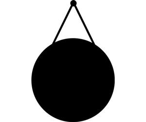 Autocollant tableau noir – autocollant mural effaçable – boule suspendue – 155 x 105 cm