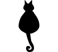 Autocollant tableau noir – autocollant mural effaçable – LE CHAT – 75 x 30 cm