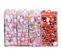 Autocollants 3D | 4 Feuilles Décalcomanies Adhésives Motifs Drôles Variés - Stickers Mignons Cartoon en Relief - Pour, Garçons, Scrapbooking, Coque de Téléphone, Ordinateur, Cadeaux de