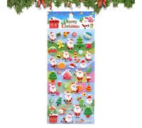 Autocollants 3D de Noël autocollants DIY pour décorations de Noël | Autocollants 3D pour coque de téléphone, cahier, agenda, ordinateur portable, enfants et adultes, cadeaux de fête, UN