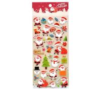 Autocollants 3D de Noël autocollants DIY pour décorations de Noël | Autocollants 3D pour coque de téléphone, cahier, agenda, ordinateur portable, enfants et adultes, cadeaux de fête, E