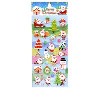 Autocollants 3D de Noël autocollants DIY pour décorations de Noël | Autocollants 3D pour coque de téléphone, cahier, agenda, ordinateur portable, enfants et adultes, cadeaux de fête, G