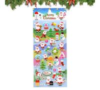 Autocollants 3D de Noël autocollants DIY pour décorations de Noël | Autocollants 3D pour coque de téléphone, cahier, agenda, ordinateur portable, enfants et adultes, cadeaux de fête, H