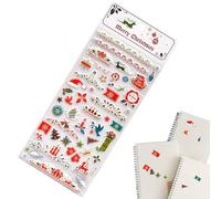 Autocollants 3D de Noël autocollants DIY pour décorations de Noël | Autocollants 3D pour coque de téléphone, cahier, agenda, ordinateur portable, enfants et adultes, cadeaux de fête, D