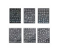 Autocollants 3d Papillon Pour Nail Art - 6 Feuilles De Motifs Écologiques Et Non Toxiques Pour Des Ongles Élégants