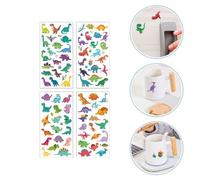 Autocollants 3d Pour Enfants, Lot De 4 Pièces, Adorables, En Forme D'animaux, De Dinosaures, Bouffants