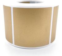 Autocollants à gratter CARRÉS 50x50mm OR x100