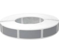 Autocollants à gratter RECTANGULAIRE 10x25mm GRIS x1000