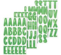 Autocollants "Alphabet" | 100×190 mm vert/vert métallisé 4 feuilles
