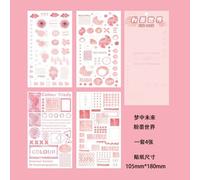 Autocollants Aquarelle En Papier Washi, 4 Pièces, Pour Scrapbook Décoratif Album Journal Intime Planificateur De Cartes À Faire Soi-Même