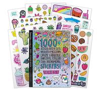 Autocollants Basic Fun Fashion Angels 1000+ Ridiculement Cute - Énorme livre d’autocollants pour filles avec des designs Kawaii, animaux, nourriture et fun - 6+