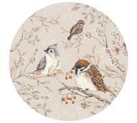 Autocollants bébé Dekornik Birds In A Circle Beige 200x200 cm