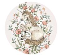 Autocollants bébé Dekornik Unicorn In A Circle Rose 200x200 cm