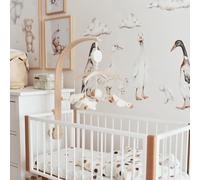Autocollants bébé Dekornik White Ducks Return To Innocence Blanc 78x40 cm
