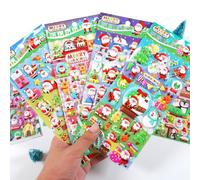 Autocollants Bouffants De Noël 3d, Stickers De Papeterie Esthétique Pour Scrapbooking, Décoration, Fournitures Scolaires, Diy Bricolage, Nouveauté