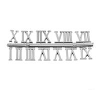 Autocollants chiffres arabes pour horloge murale DIY 3 couleurs (chiffres | Pour chiffres romains et arabes, 3 options de couleur, pour noir, or, argent, 2 cm de hauteur, matériau plastique