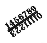 Autocollants chiffres arabes pour horloge murale DIY 3 couleurs (chiffres | Pour chiffres romains et arabes, 3 options de couleur, pour noir, or, argent, 2 cm de hauteur, matériau plastique