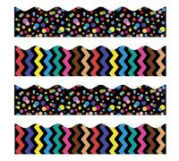 Autocollants De Bordures De Livret 2 Pièces Bordures De Décor De Rentrée Scolaire Pour Tableau D'affichage/Tableau Noir/Tableau Noir/Garniture De Tableau Blanc