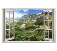 Autocollants de décoration murale 3D écrasés Rochers Du Canyon Autocollant mural Tatouage mural pour chambre d'enfant Chambre de bébé Salle de bain Salon Décoration d'intérieur 70x122cm
