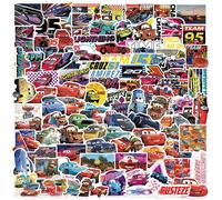 Autocollants de dessin animé Disney Cars Lightning McQueen, 10/30/50/100 pièces, autocollants décoratifs pour ordinateur portable, moto, bagages de voyage, téléphone 50PCS