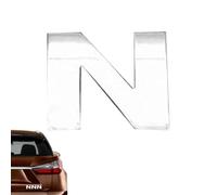 Autocollants de lettres adhésives, emblèmes et badges de voiture Lettre 3D | Autocollants pour pare-chocs de voiture anti-poussière | de robustes, autocollants Alphabet, résistant