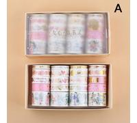 Autocollants De Masquage Décoratifs Pour Scrapbook, Ensemble De Bandes Adhésives Washi, Papeterie Scolaire, Fournitures Pour Journal Intime, Diy Bricolage, 20 Pièces