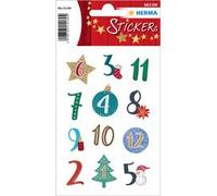 Autocollants de Noël DECOR chiffres calendrier Avent