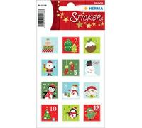 Autocollants de Noël DECOR chiffres calendrier Avent
