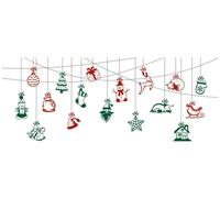 Autocollants de Noël, guirlande de Noël féérique – autocollants de Noël – Décoration de Noël – 90 x 210 cm