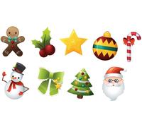 Autocollants de Noël – La magie de Noël – Autocollants de Noël – Décoration festive – 100 x 185 cm